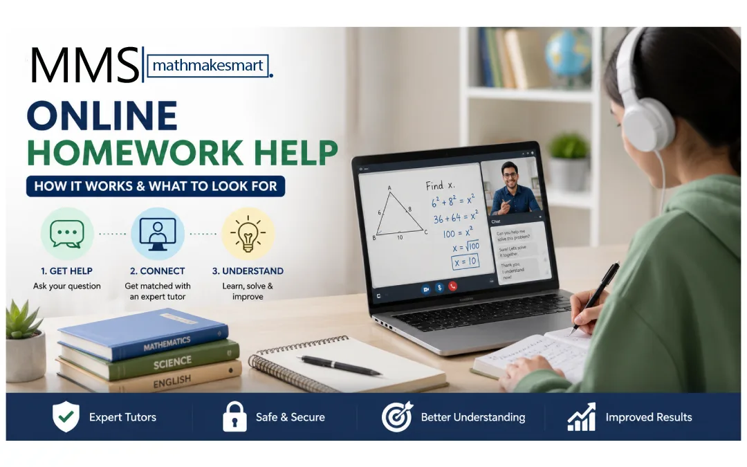 Online homework help with a tutor