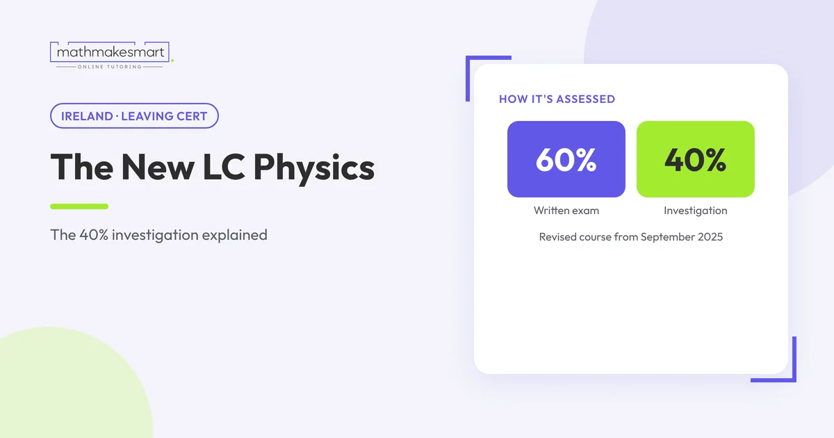 New Leaving Cert Physics assessment: 60% written exam and 40% investigation