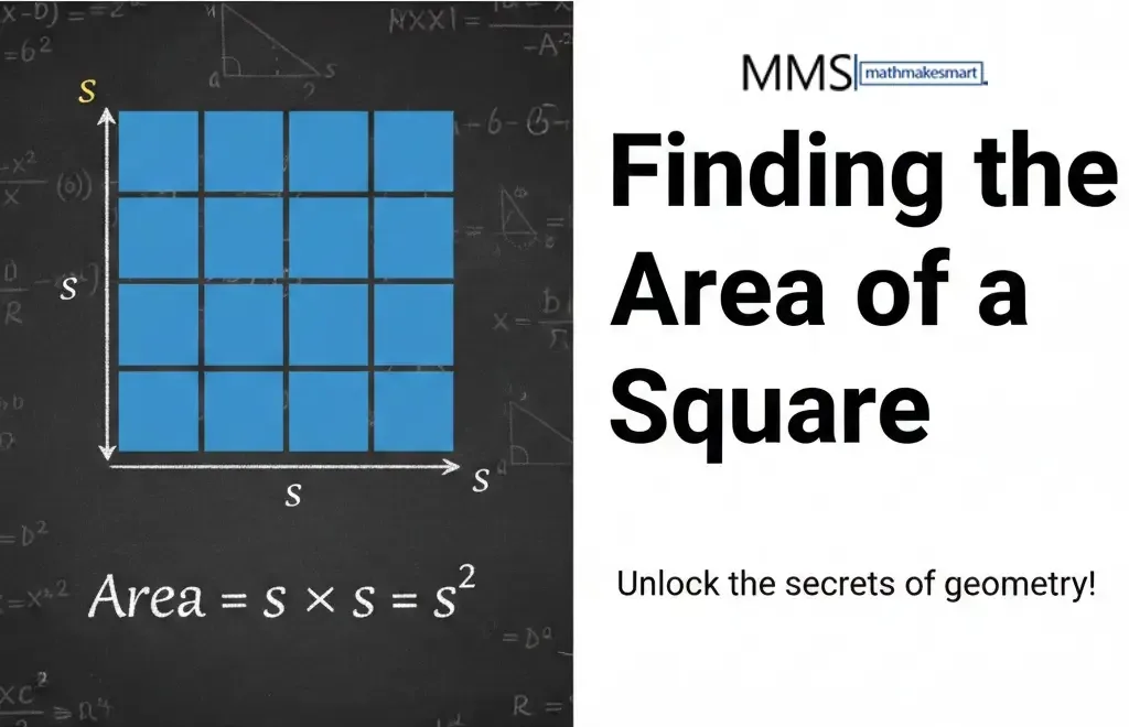 Finding the area of a square step by step