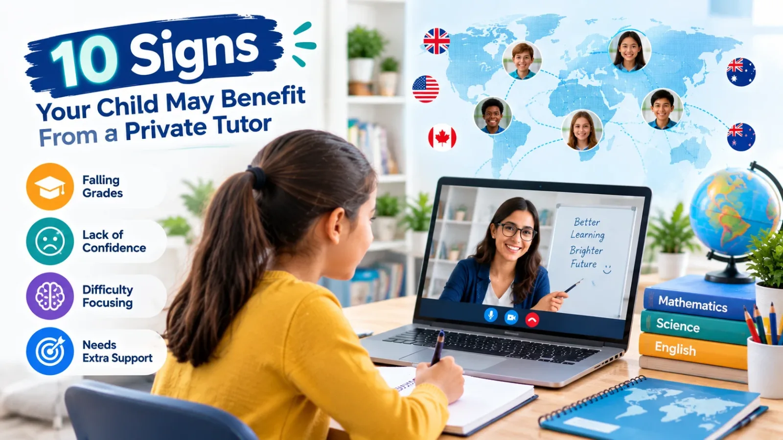 Signs your child may benefit from an online private tutor